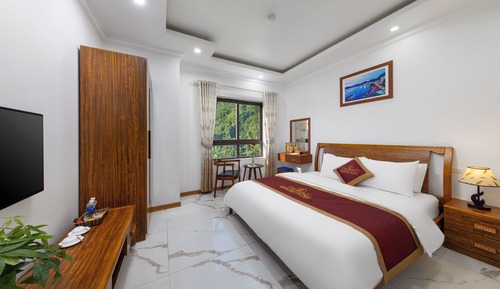 Habitación estándar doble, 1 cama de matrimonio, vistas al mar