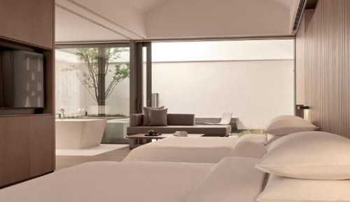 Habitación doble, 2 camas individuales, en la zona del jardín