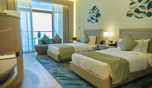 Habitación Premium con 2 camas individuales, vistas al mar