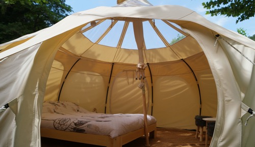 Tienda panorámica, 1 cama doble