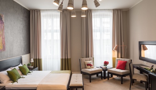 Habitación Deluxe con 1 cama doble o 2 individuales, 2 camas de matrimonio