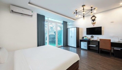 Habitación Deluxe, 1 cama de matrimonio grande, balcón