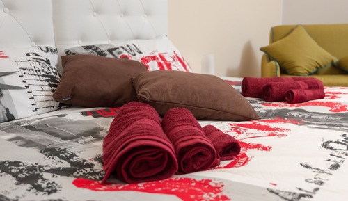 Habitación triple, 1 cama de matrimonio con sofá cama, terraza (Smeraldo)