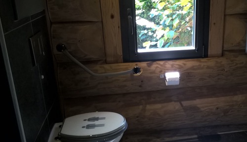 Chalet básico, accesible para personas con discapacidad, terraza (Handicap)