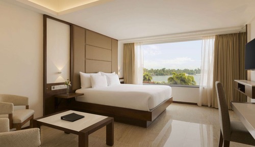 Habitación de lujo, 1 cama de matrimonio grande, no fumadores, vistas al lago