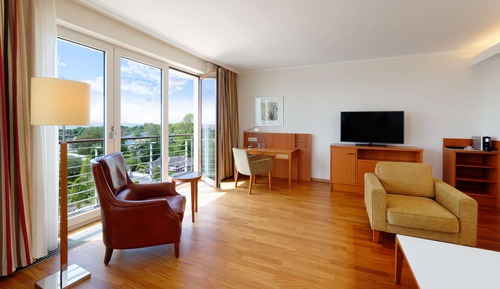 Suite ejecutiva, vistas al jardín