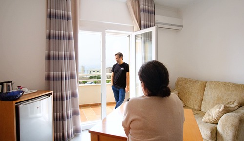 Habitación estándar con 1 cama doble o 2 individuales, vistas al mar
