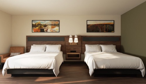 Habitación estándar, 2 camas de matrimonio