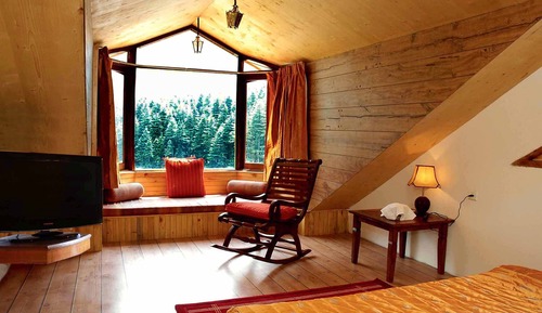Suite familiar, 1 cama de matrimonio grande con sofá cama, bañera, vistas a la montaña