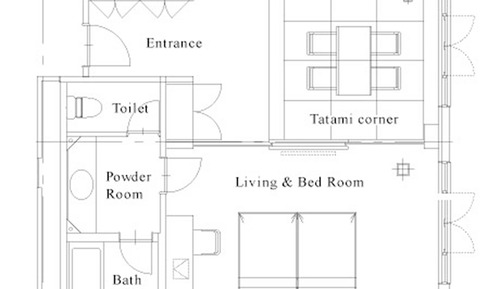 Habitación Premium con 2 camas individuales (Tatami)