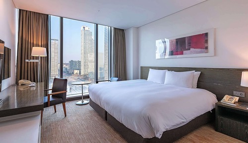 Habitación estándar, 1 cama de matrimonio grande, no fumadores, vistas al parque (Hollywood room)