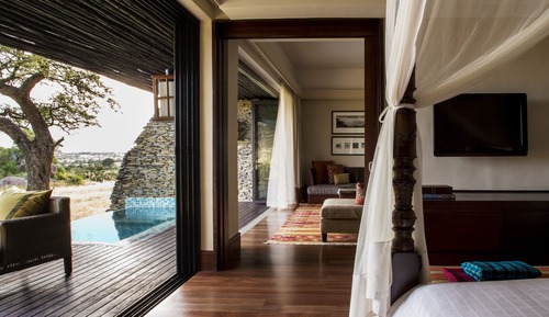 Suite, 1 cama de matrimonio grande, terraza (Water Hole View)