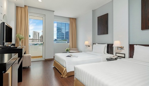 Habitación Deluxe con 2 camas individuales, vistas a la ciudad