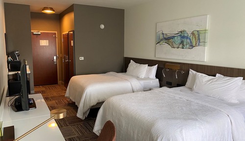 Habitación, 2 camas de matrimonio, accesible para personas con discapacidad