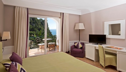Habitación Deluxe, patio, vistas al mar