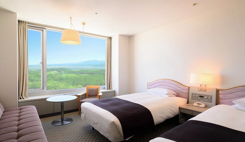 Habitación Deluxe con 2 camas individuales (Twin room Smoking Mountainview)