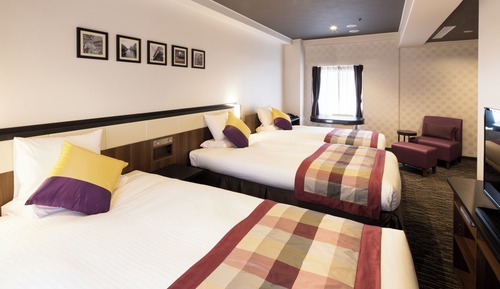 Habitación triple Deluxe, no fumadores (SolaniwaHotSpring&BedrockSauna ticket)