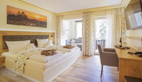Habitación estándar doble, balcón, vistas al lago (Seeseite)