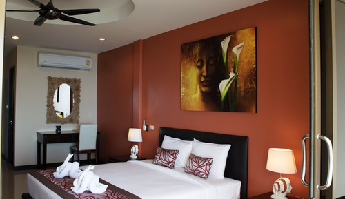 Habitación Deluxe, balcón, vistas parciales al mar