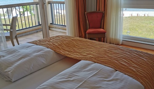 Suite panorámica, 1 cama de matrimonio grande, balcón, vistas al mar