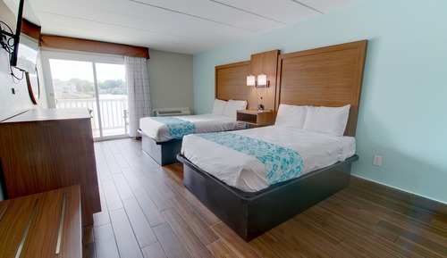 Habitación estándar, 2 camas dobles, no fumadores, balcón