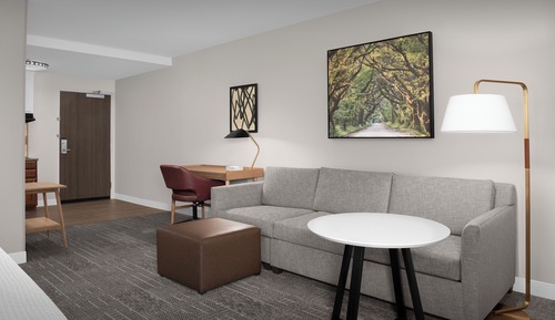 Suite estudio, 1 cama de matrimonio grande, cocina