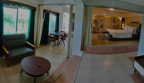 Estudio, vistas al jardín