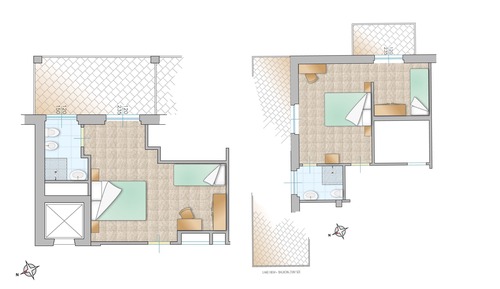 Habitación triple económica, 1 habitación, balcón (Lake View or Mountain Side)