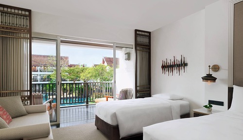 Habitación Deluxe, 2 camas individuales, no fumadores, vistas a la piscina
