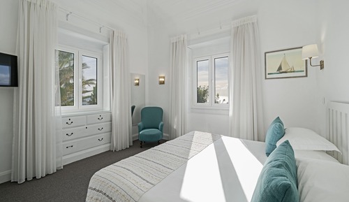 Habitación doble en casa solariega con vistas al mar 