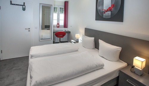 Habitación básica doble, baño privado