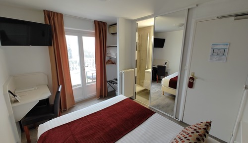 Habitación estándar doble, 1 cama doble, vistas al mar (Petite chambre)