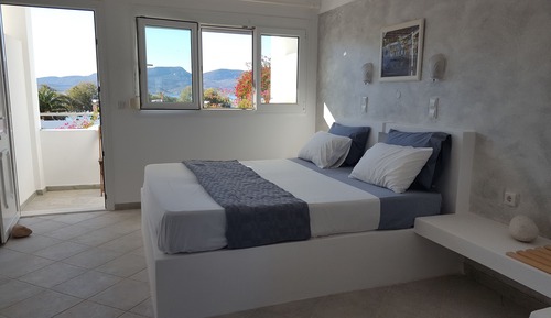 Habitación Deluxe doble, 1 cama de matrimonio grande, vistas al mar