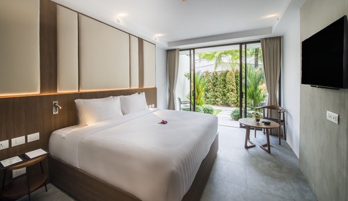 Habitación Deluxe con 1 cama doble o 2 individuales, vistas al jardín