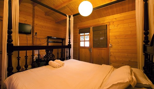 Cabaña básica, 1 cama doble