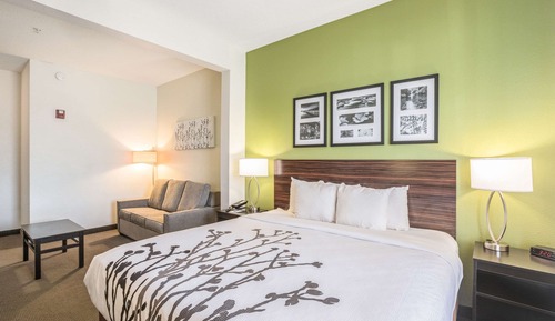 Habitación, 1 cama de matrimonio grande con sofá cama, accesible para personas con discapacidad