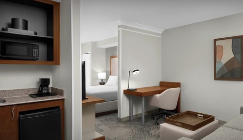 Estudio, 1 cama de matrimonio grande con sofá cama (Hearing Accessible)