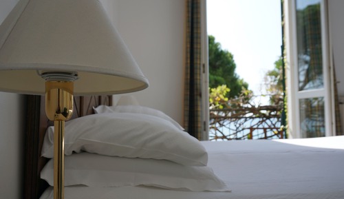 Habitación panorámica con 1 cama doble o 2 individuales, vistas al mar