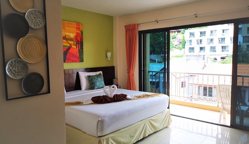Habitación doble superior, 1 cama de matrimonio grande, vistas a la montaña, junto a la montaña