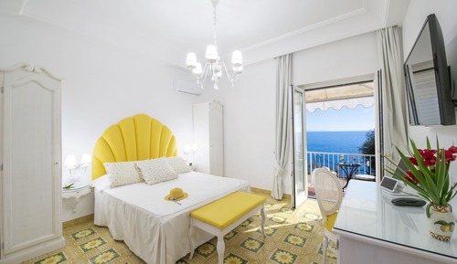 Habitación estándar doble, balcón, vistas al mar