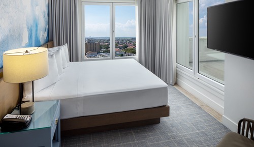Suite estudio junior, 1 cama de matrimonio grande, vistas a la ciudad