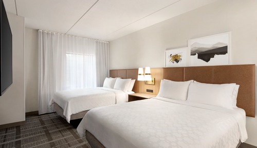 Suite estudio, 2 camas de matrimonio, bañera accesible, cocina (Mobility)