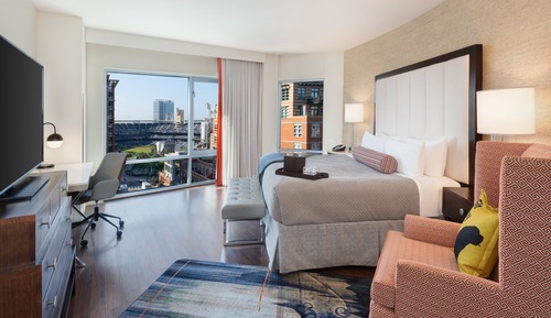 Suite, 1 cama de matrimonio grande, terraza, vistas al parque (Petco Park Terrace View)