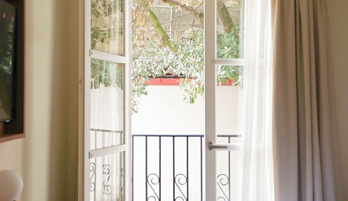 Habitación superior, vistas al patio