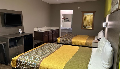 Habitación Deluxe, 2 camas de matrimonio, no fumadores, cocina básica