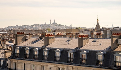 Suite, 1 cama de matrimonio grande, terraza, en una planta alta (Arc de Triomphe, Eiffel Tower View)