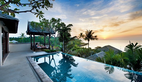 Villa, 3 habitaciones, vistas al mar (Courtyard Pool Villa)