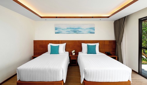 Bungalow Deluxe, 2 camas individuales, vistas al mar
