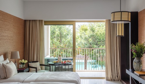 Habitación Deluxe, 2 camas individuales, balcón, vistas a la piscina