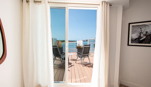 Habitación con 1 cama doble o 2 individuales, terraza, vistas al mar